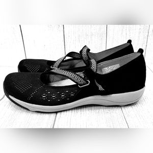 DANSKO Haven Women's Size EU 38 US 7.5M Black Suede Mesh Comfort Mary Jane Shoes